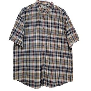 L.L.Bean Plaid Button Down Shirt L Cotton Outdoor Heritage Dadcore‎ Multi-Color